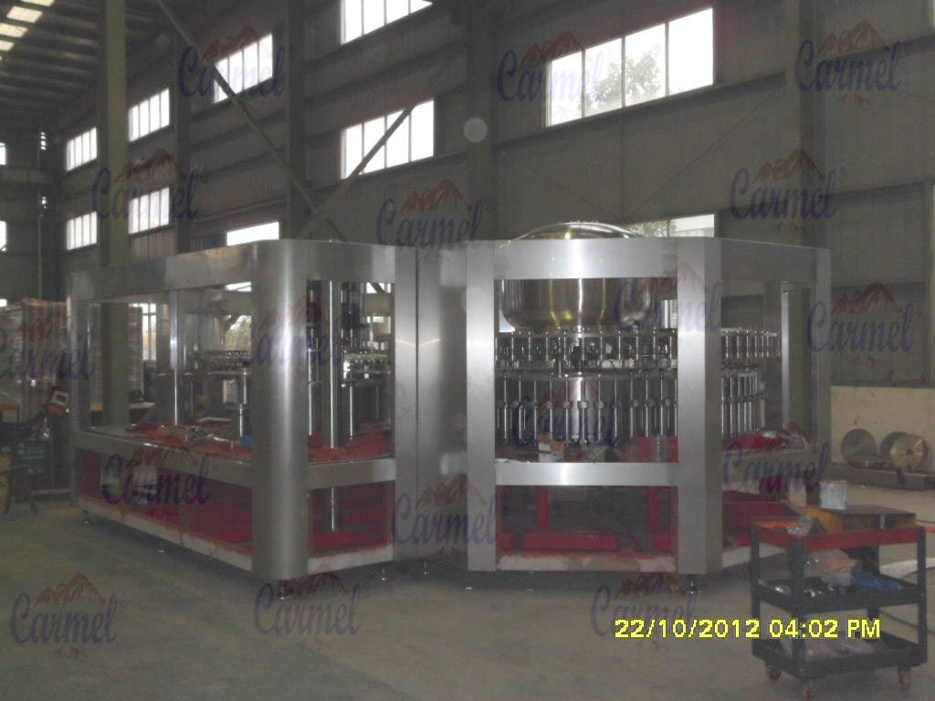 automatic bottle washing filling capping