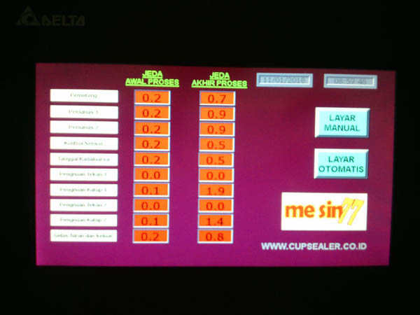 mesin cup sealer otomatis